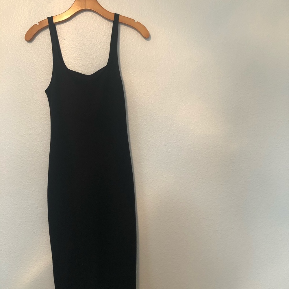 Zara Knit Tank Dress - Black, S